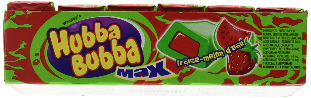 Hubba Bubba Max, Strawberry-Watermelon 18ct  {Imported from Canada}