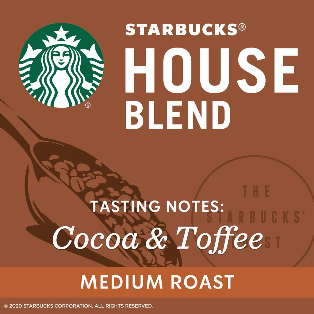 Starbucks Medium House Blend Ground Coffee, 340g/12oz {Imported from Canada}