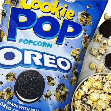Cookie Pop Popcorn, made with real Oreo Cookie Pieces, 149g/5.3 oz, {Imported from Canada}