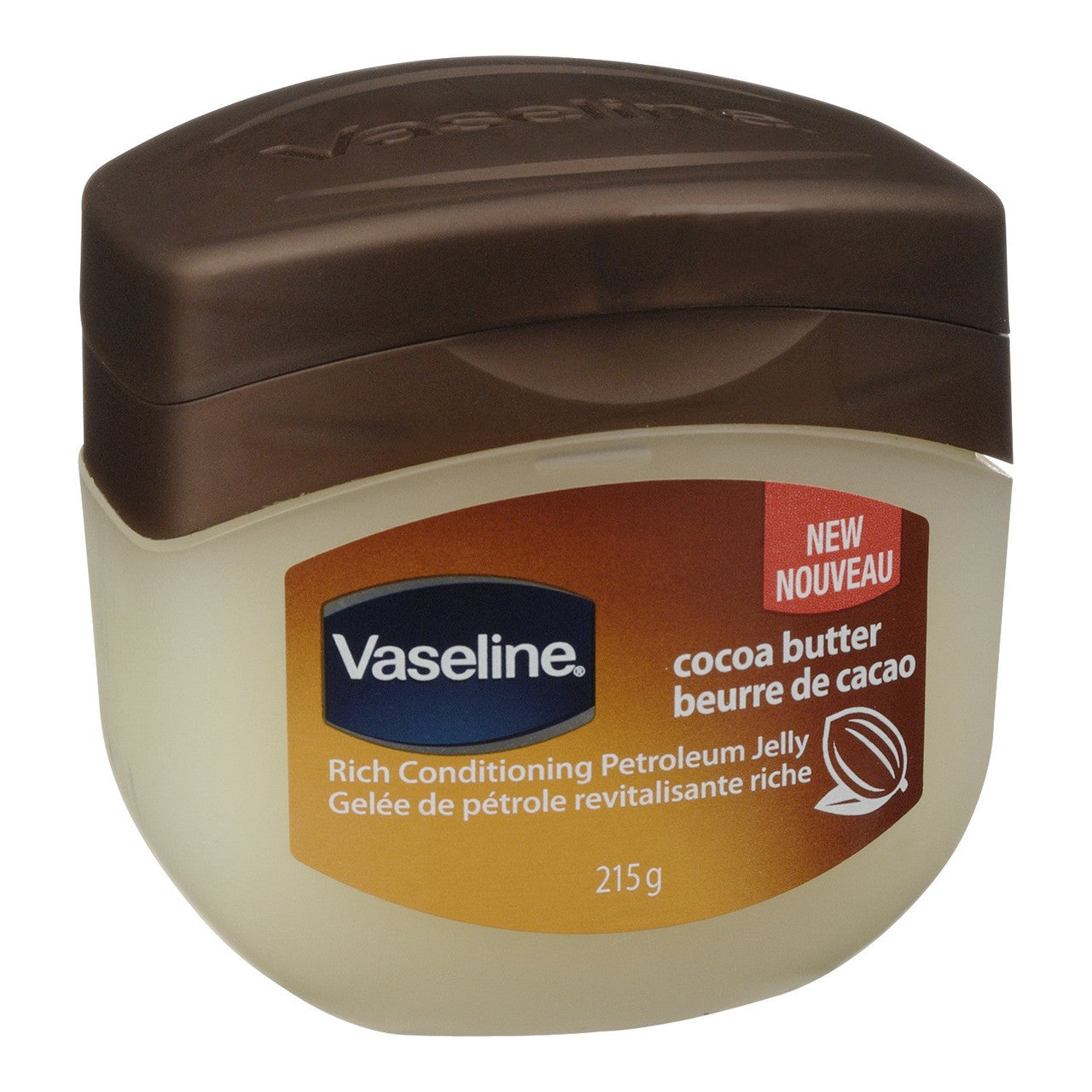 Vaseline Petroleum Jelly, Cocoa Butter, 215g / 7.6 oz, {Imported from Canada}