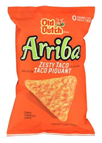 Old Dutch Arriba Zesty Taco Tortilla Chips, 45g/1.6 oz., bag {Imported from Canada}