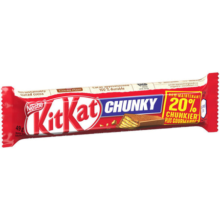 Nestle Kit Kat Chunky Bar, Chocolate 51g/1.8oz - 24pk {Imported from Canada}