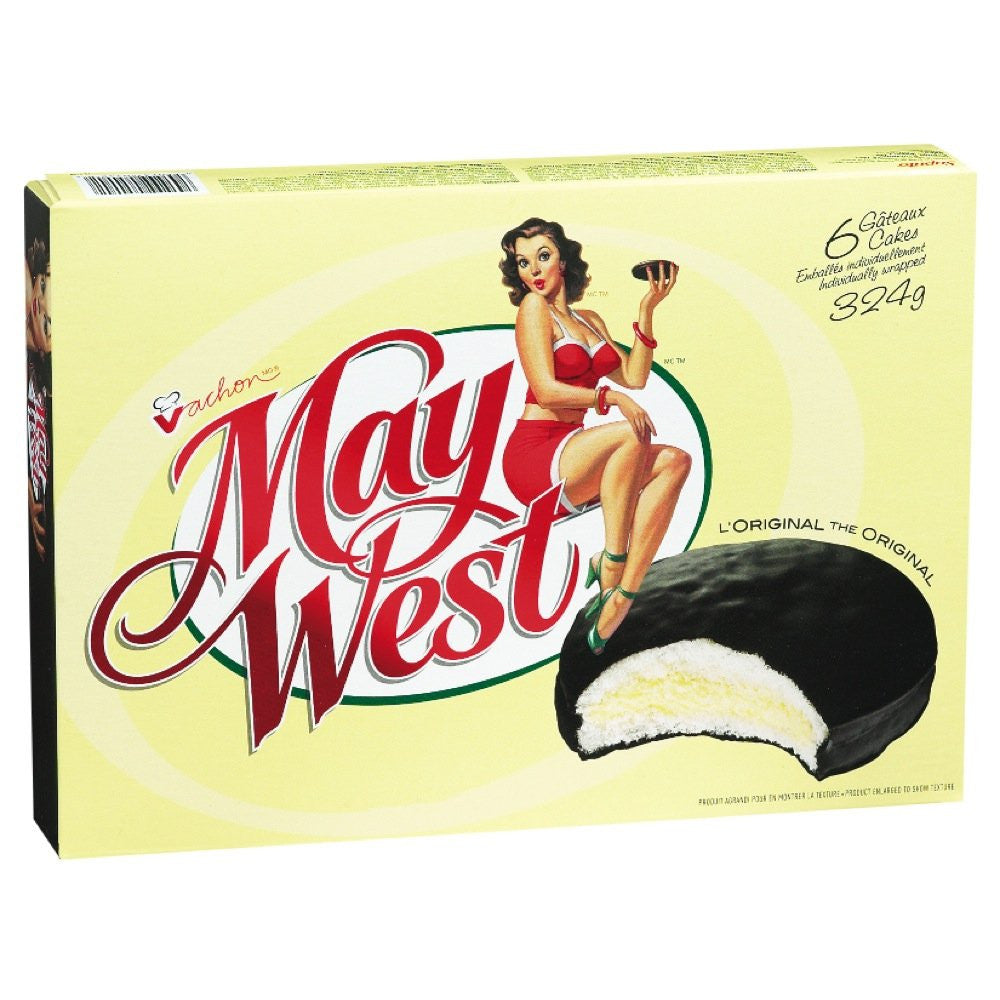 Vachon May West Cakes, (10 Boxes) 6 Cakes 324g/11.4oz. Each {Canadian}