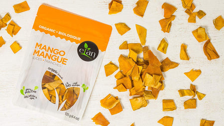 ELAN Organic Mango Slices, 125g/4.4oz., {Imported from Canada}