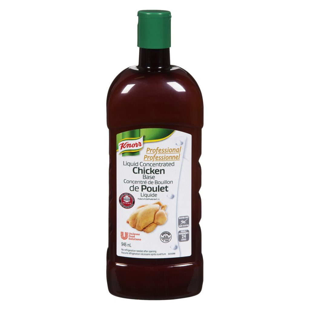 KNORR Liquid Concentrated Base, Chicken, 946 mL/32 fl.oz., {Imported from Canada}
