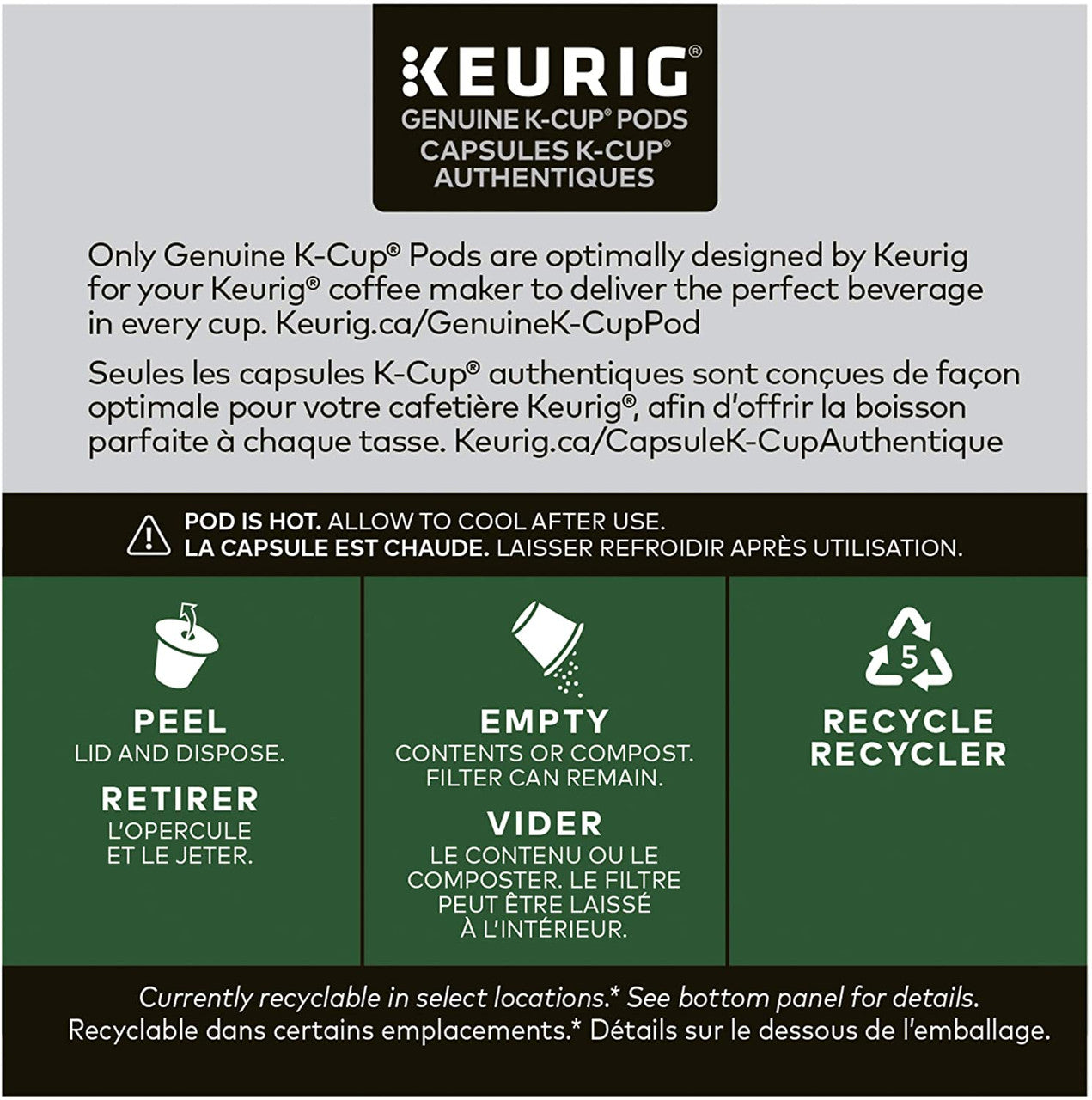 Folgers Intensely Dark Coffee K-Cups, 12 Count {Imported from Canada}