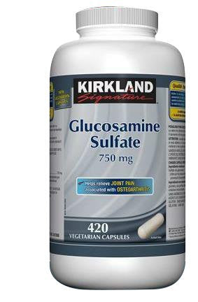 Kirkland Signature Glucosamine Sulfate 750 mg, 420 vegetarian capsules (1)