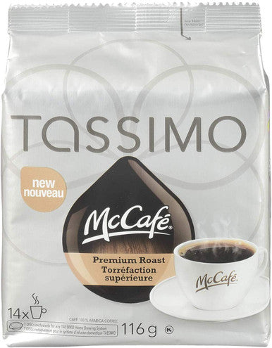 TASSIMO MCCAFE Premium Roast Coffee 116G (2 Pack) {Imported from Canada}
