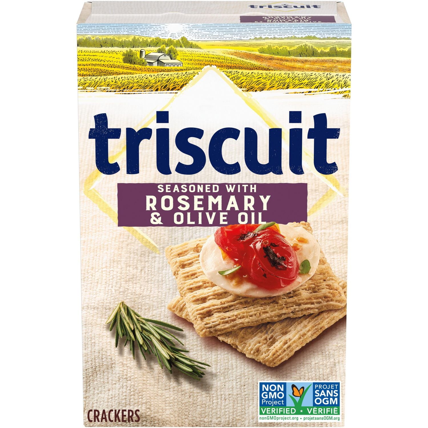 Triscuit Rosemary & Olive OIl Crackers front