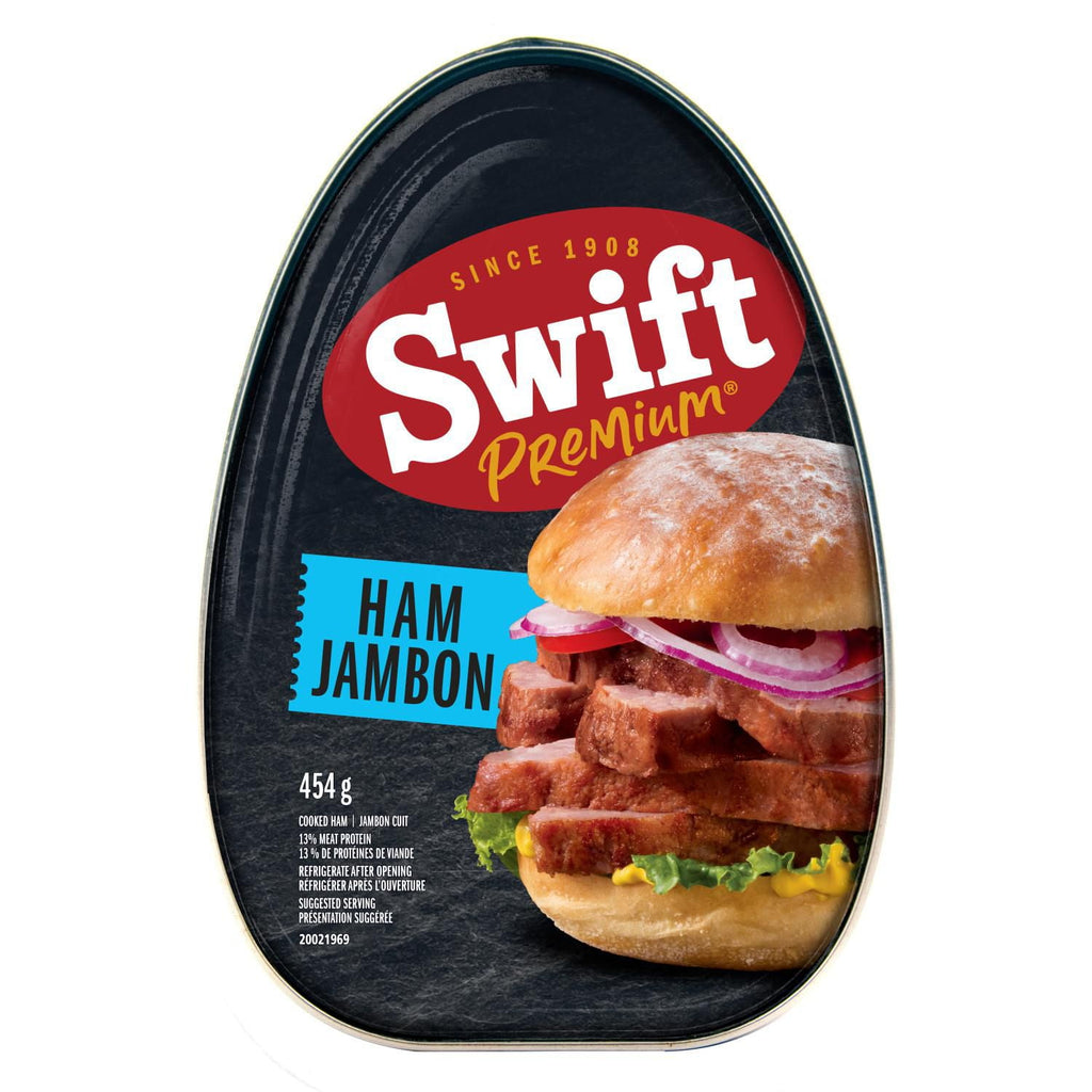 Swift Premium Canned Cooked Ham, 454g/16 oz - Front Of Can