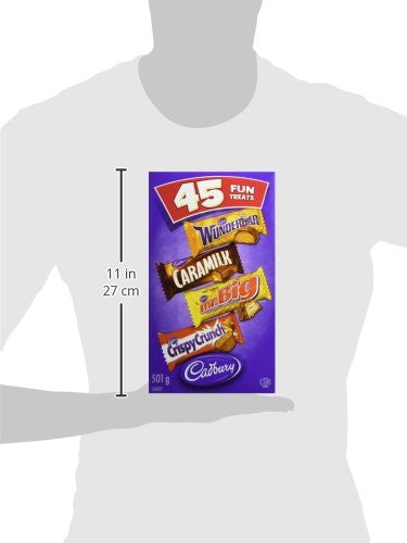 Cadbury Fun Treats Chocolate, 45 count- Wunderbar, Mr. Big, Caramilk, Crispy Crunch {Imported from Canada}