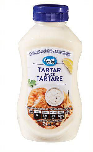 Great Value Tartar Sauce, 354ml/12 fl. oz., {Imported from Canada}