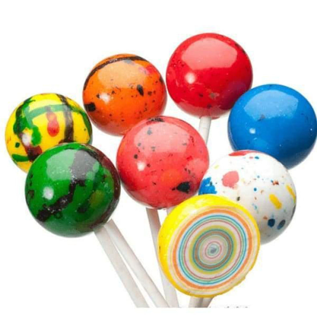 Exclusive Brands Jumbo Jawbreakers on a Stick with Bubblegum, 12ct, 1.6kg/56oz (Imported from Canada)