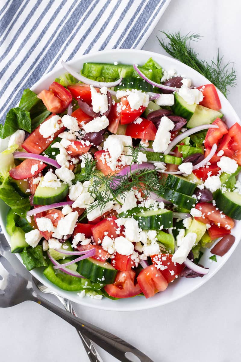 Kraft Calorie-Wise Greek with Feta & Oregano Salad 