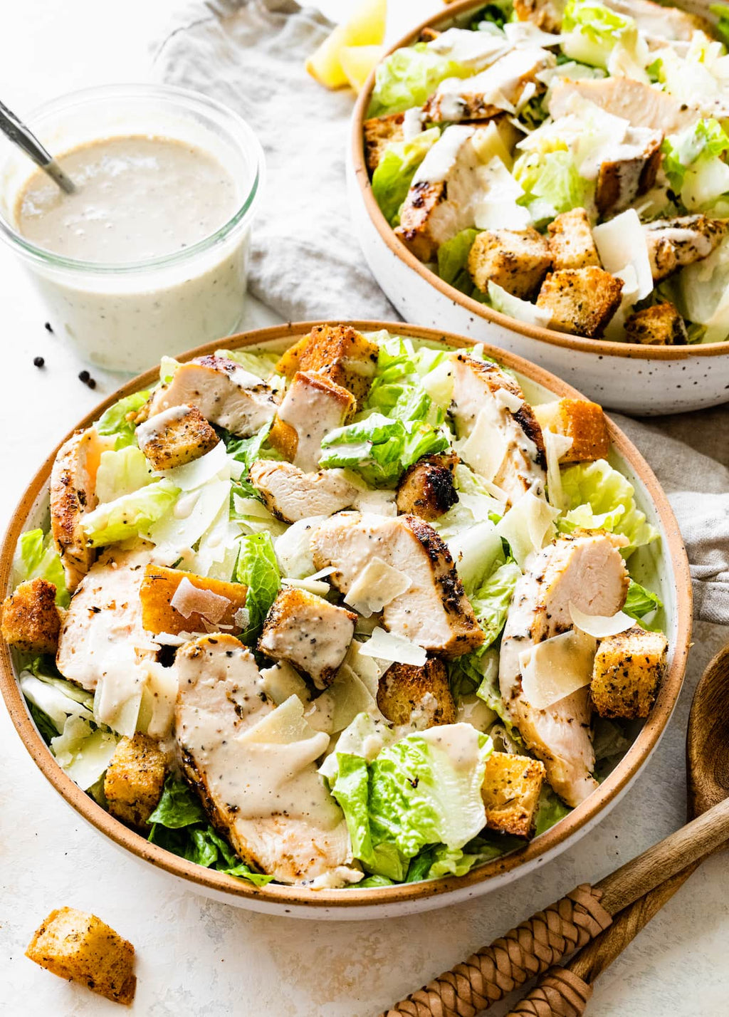 Kraft Creamy Caesar Dressing on a salad