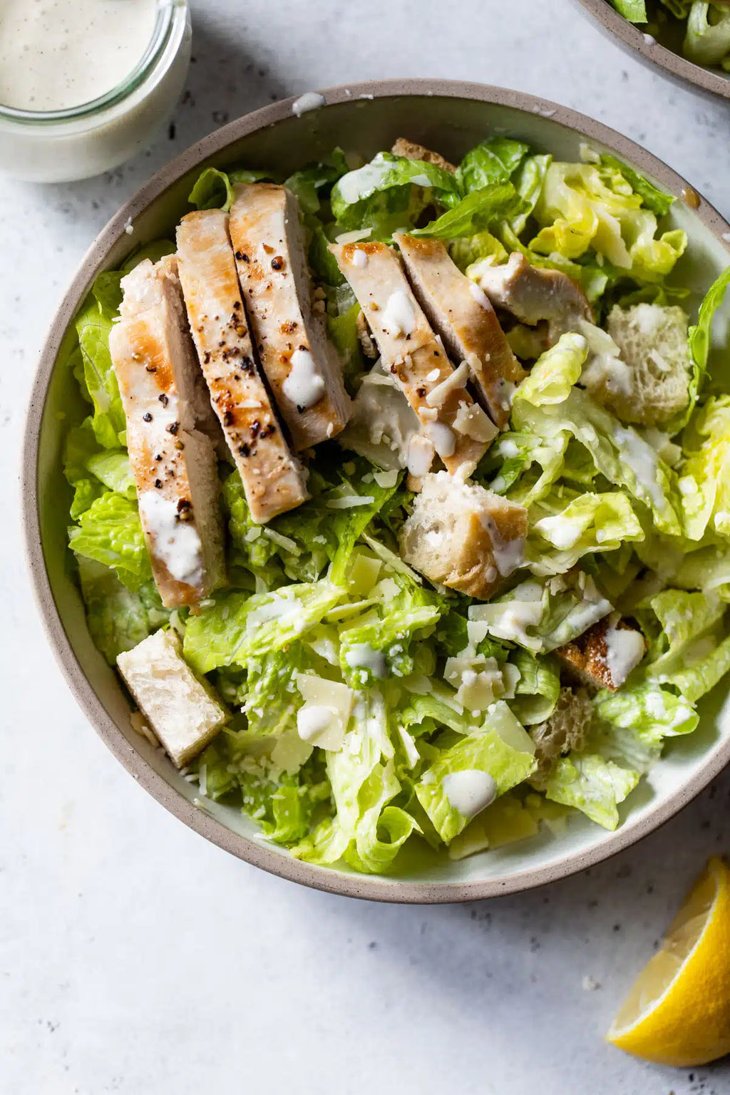 Kraft Creamy Caesar Dressing on a salad