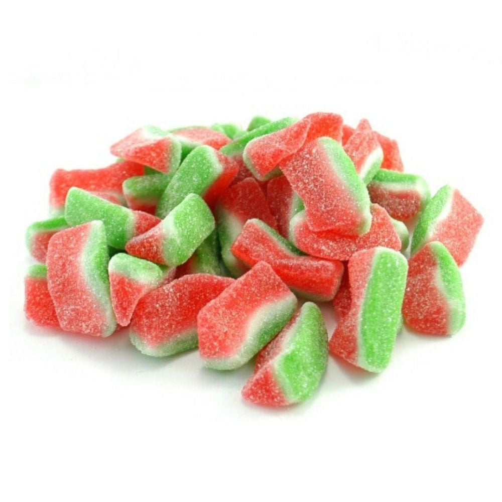 Efrutti Watermelon Wedges Gummy Candy, 100g, picture of watermelon wedges.