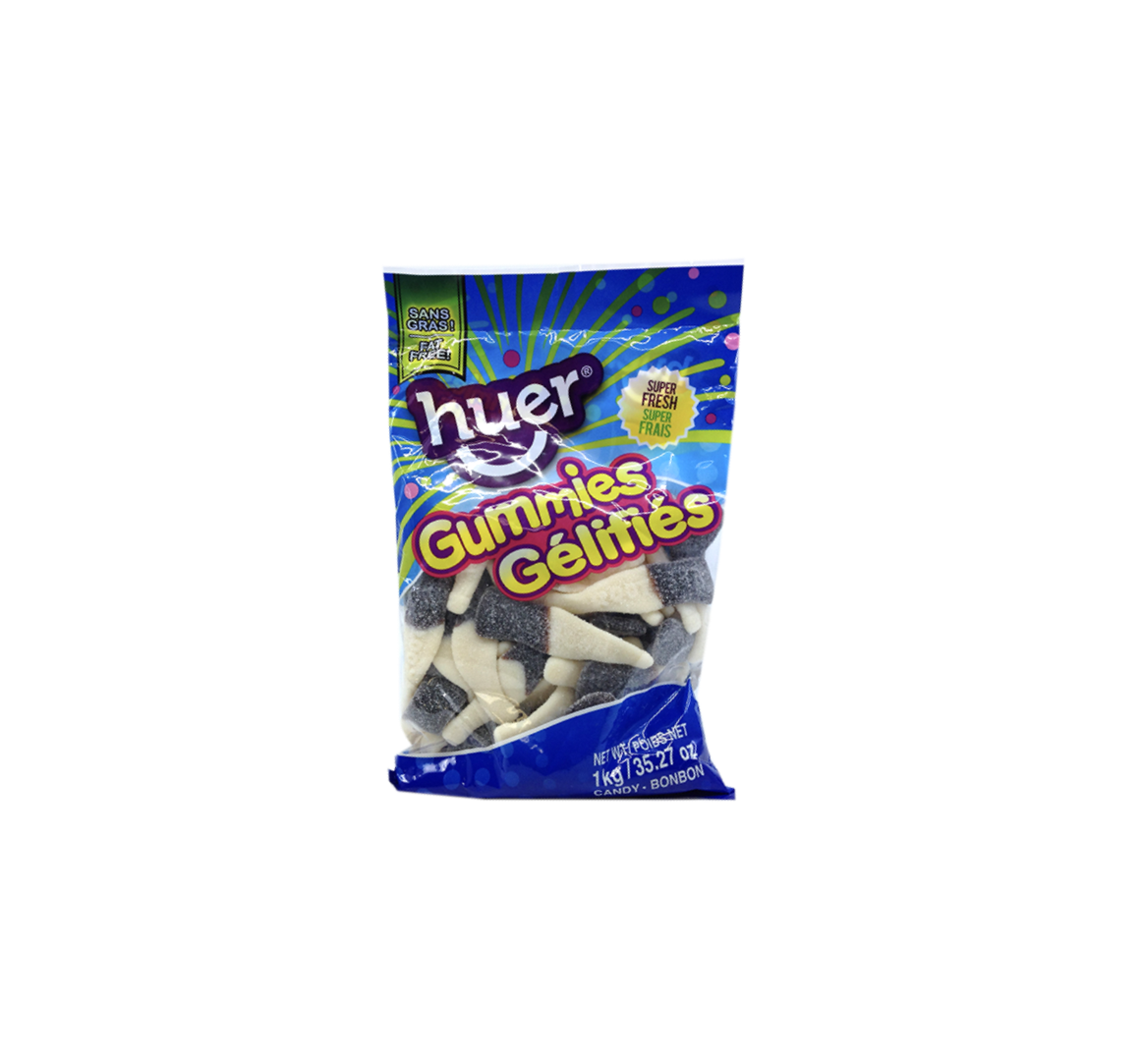 Huer Bulk Jumbo Sour Root Beer Bottles, 1kg/2.2lbs. {Imported from Canada}