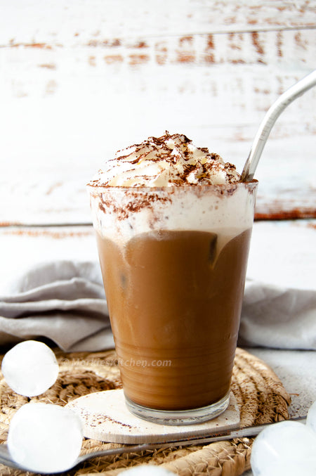 Mokate Gold Premium Iced Coffee, Mocha, 8 x 15g Single Serve Sachets, 120g/4.2 oz., iced mocha coffee.