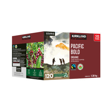 Kirkland Pacific Bold K-Cups, 120 Count, 1.38kg/3 lbs. Box {Imported from Canada}