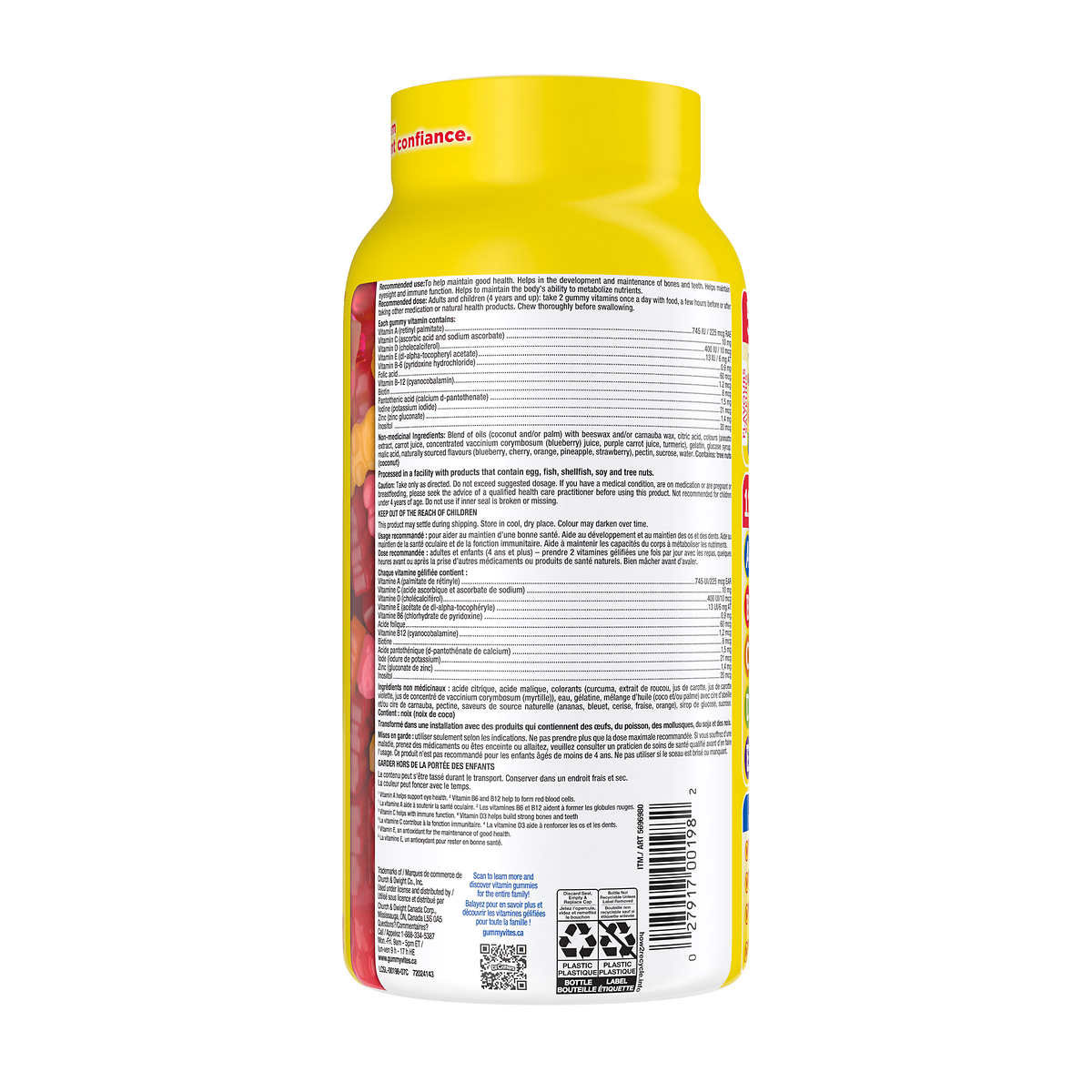 L'il Critters Gummy Vites, Multivitamin Gummies, 275 count, 1 Bottle {Imported from Canada}