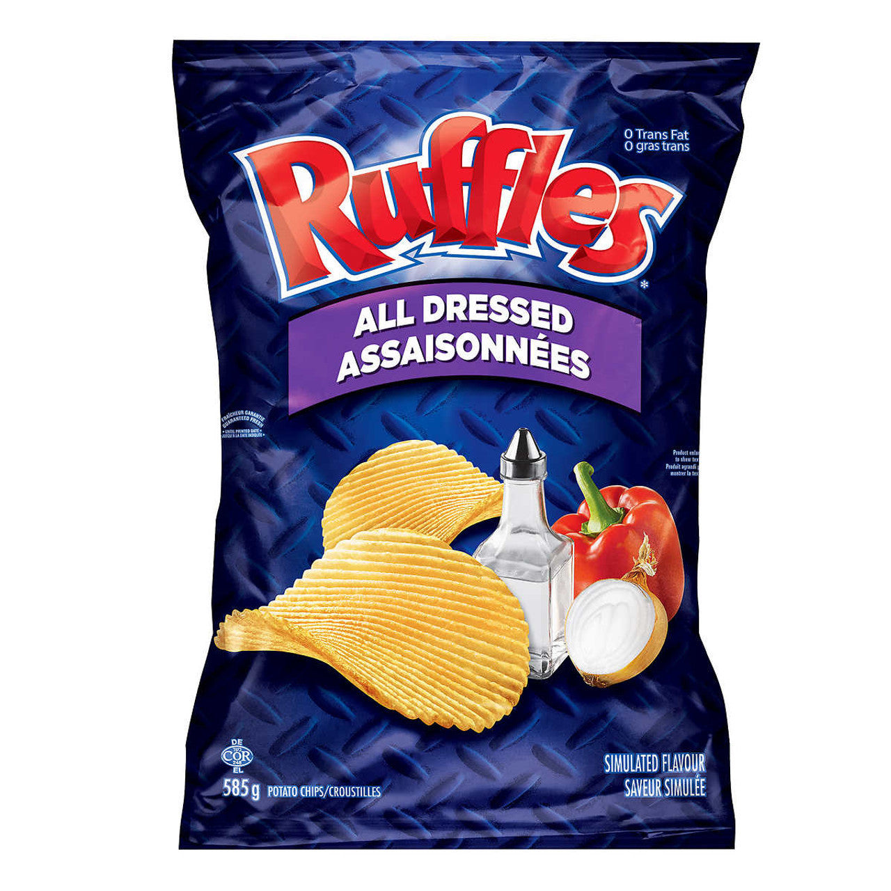 Lay's Ruffles Potato Chips, All Dressed,585g/20.6oz {Imported from Canada}