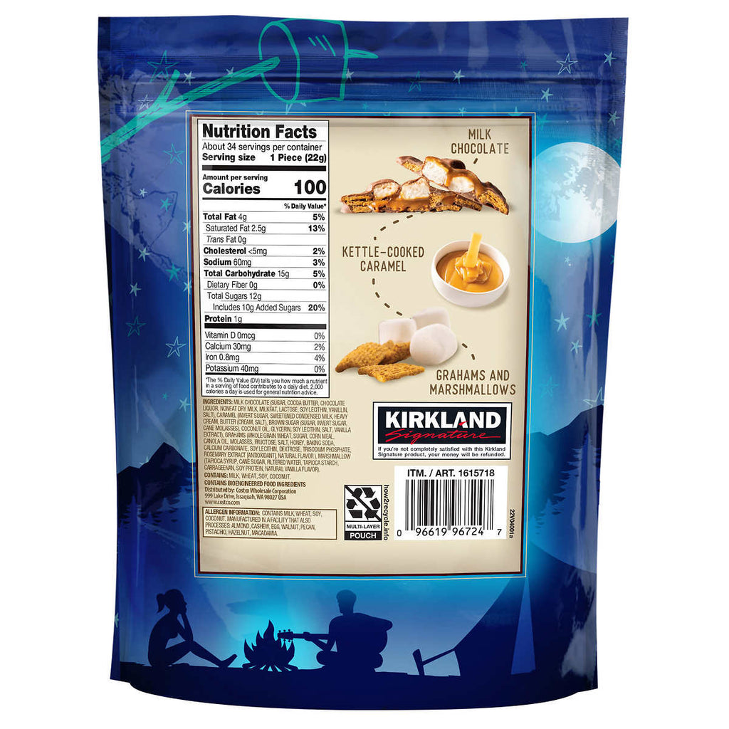 Kirkland Signature Caramel S'mores Clusters, 748g/26 oz. Bag {Imported from Canada}