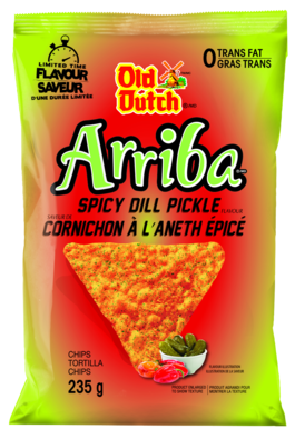 Old Dutch Arriba Spicy Dill Pickle 235g/8.2 oz. {Imported from Canada}