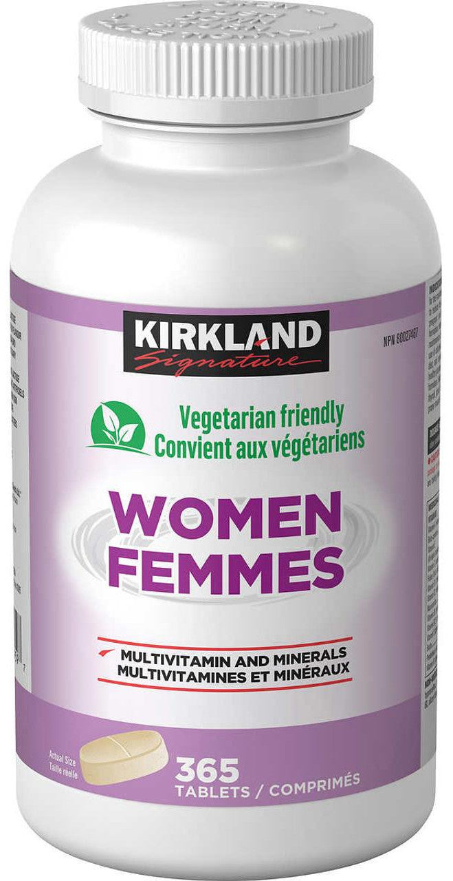 Kirkland Signature Women Multivitamin, 365 Tablets {Imported from Canada}
