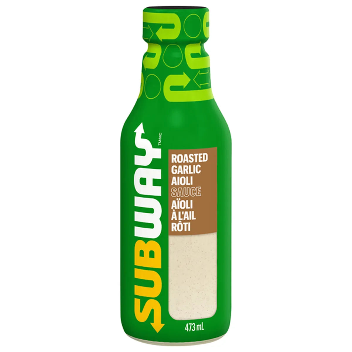 Subway Roasted Garlic Aioli Sauce Bottle Front