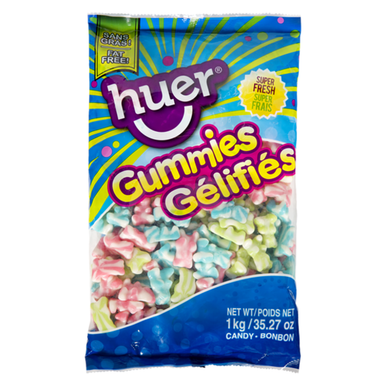Huer Jumbo Swirl Bears Gummy Candy, 1kg/2.2lbs. {Imported from Canada}