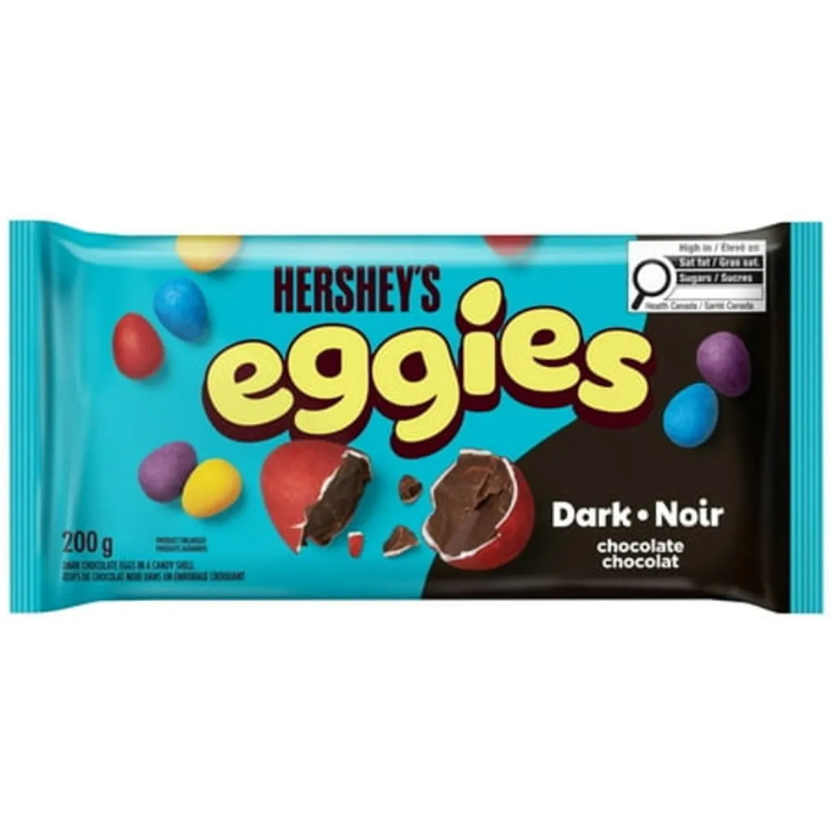 Hershey's Dark Chocolate Eggies, 200g/7.1 oz. - Front Of Bag