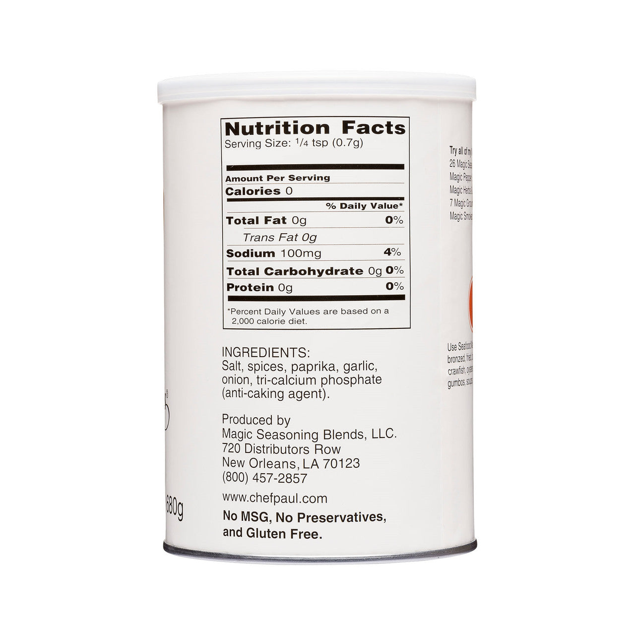 Chef Paul Prudhomme's Magic Seasoning Blends, Seafood Seasoning, 71g/2.5 oz. Shaker {Imported from Canada}