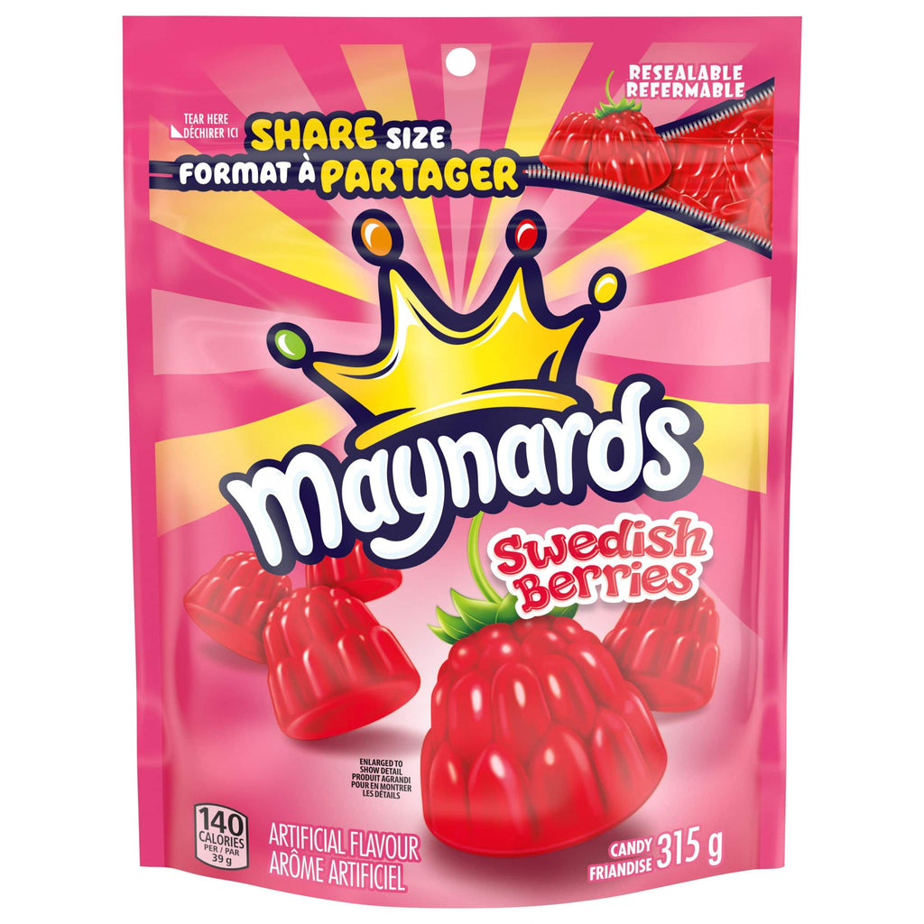 Maynards Swedish Berries, Share Size, 315g/11 oz. Bag