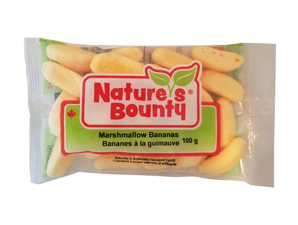 Nature's Bounty Marshmallow Bananas, 100g/3.5 oz