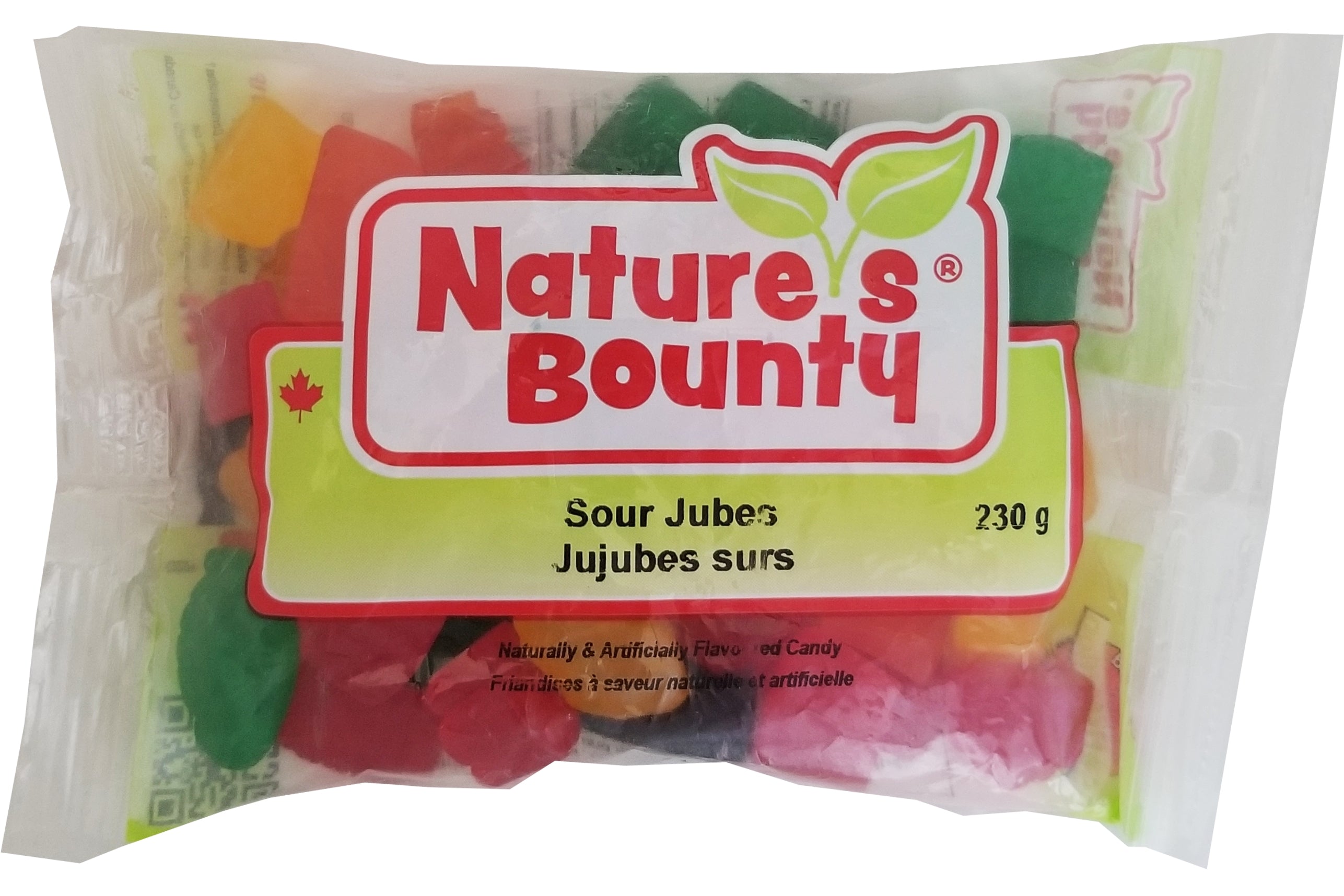 Nature's Bounty Sour Jubes, 230g, front of bag