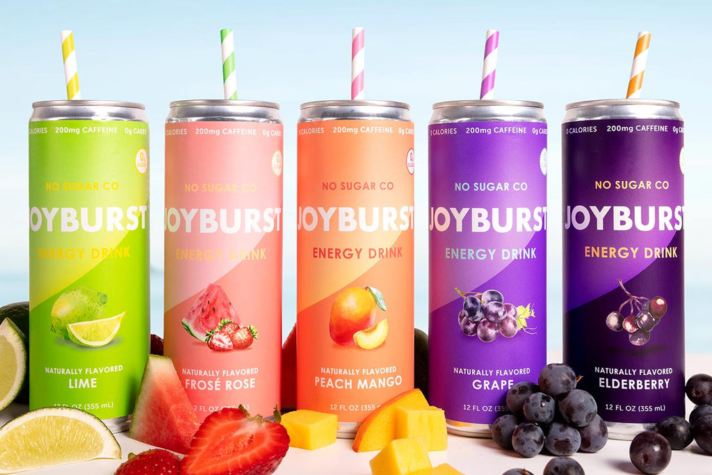 NoSugar Company Joyburst Energy Drink, Lime Flavor, 355mL/12.4 oz. Can {Imported from Canada}