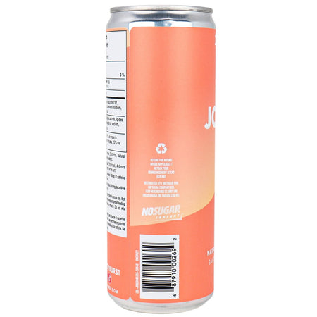 NoSugar Company Joyburst Energy Drink, Peach Mango Flavor, 355mL/12.4 oz. Can {Imported from Canada}