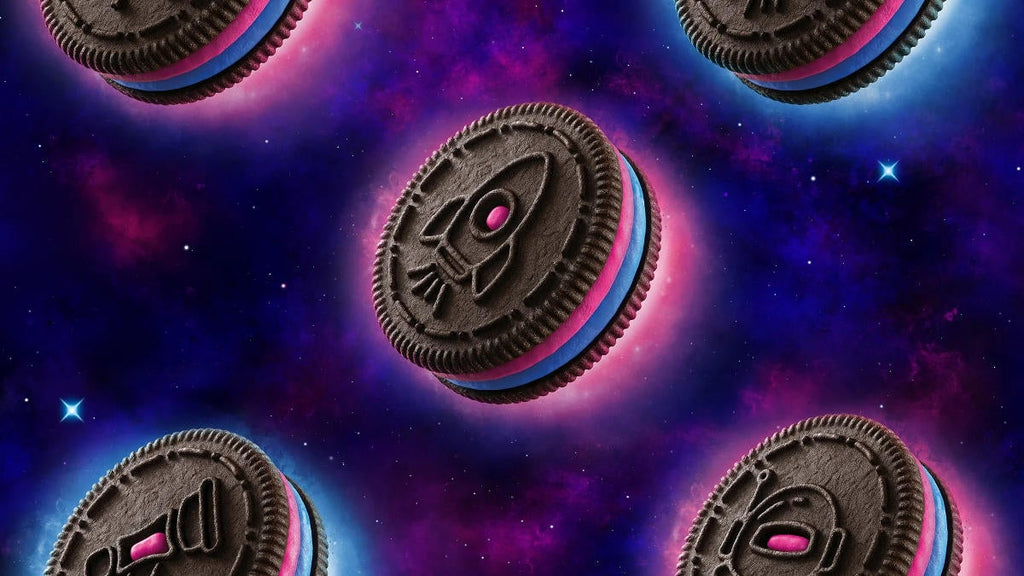 Oreo Space Dunk Cookies, Cosmic Creme with Popping Candy, 303g/10 oz. Box {Imported from Canada}