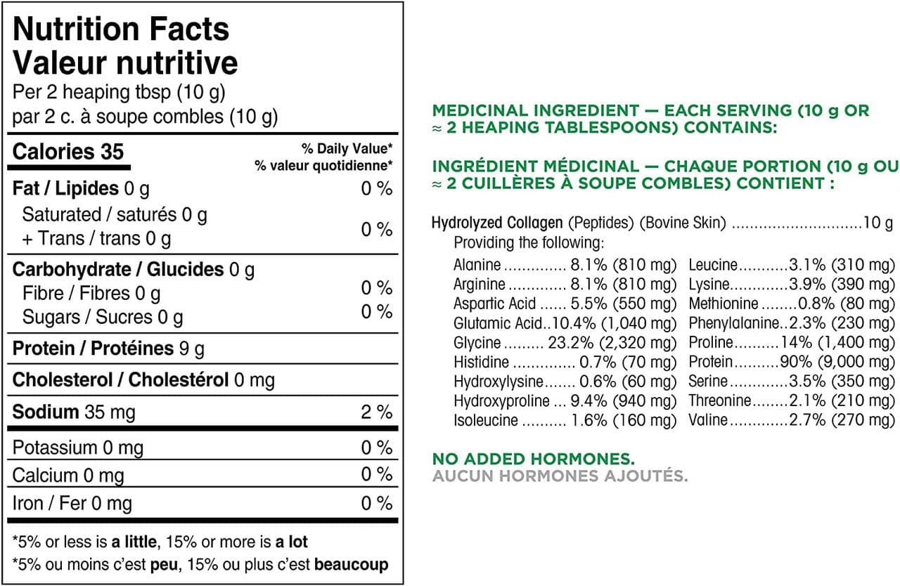 Organika Enhanced Collagen Protein, Original, 1kg/35.3 oz. Container