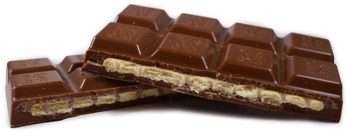 Ritter Sport Milk Chocolate with Butter Biscuit & Cocoa Creme Bar, 100g/3.5 oz