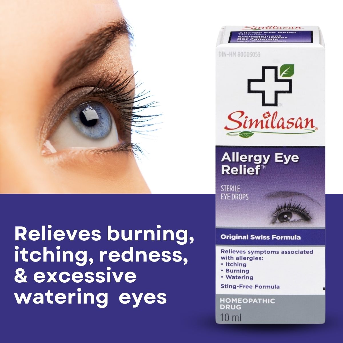 Similasan Allergy Eye Relief, Homeopathic Medicine, 10mL Bottle {Imported from Canada}