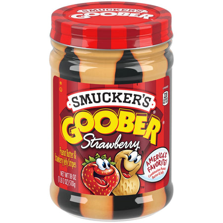 Smuckers Goober Peanut Butter & Strawberry Jelly Jar