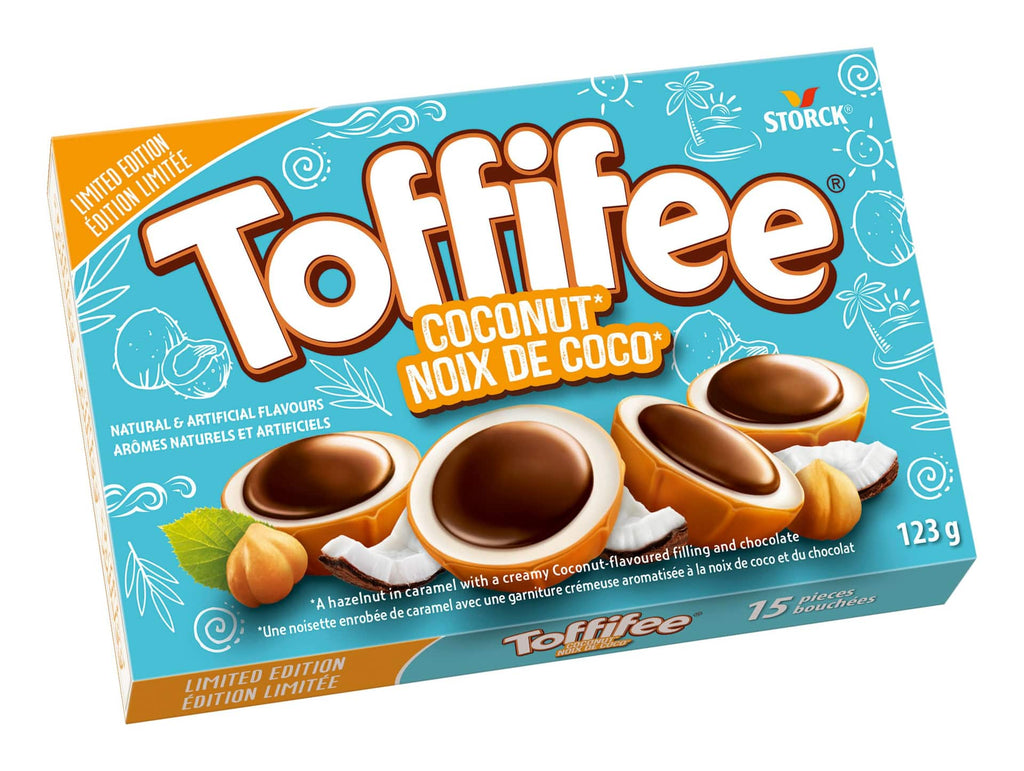 Storck Toffifee Coconut Hazelnut Chocolate, 123g/4.3 oz. Box