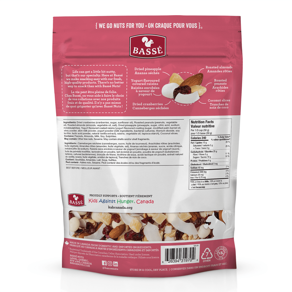 Back of Basse Island Mix, 415g/14.6 oz., Bag