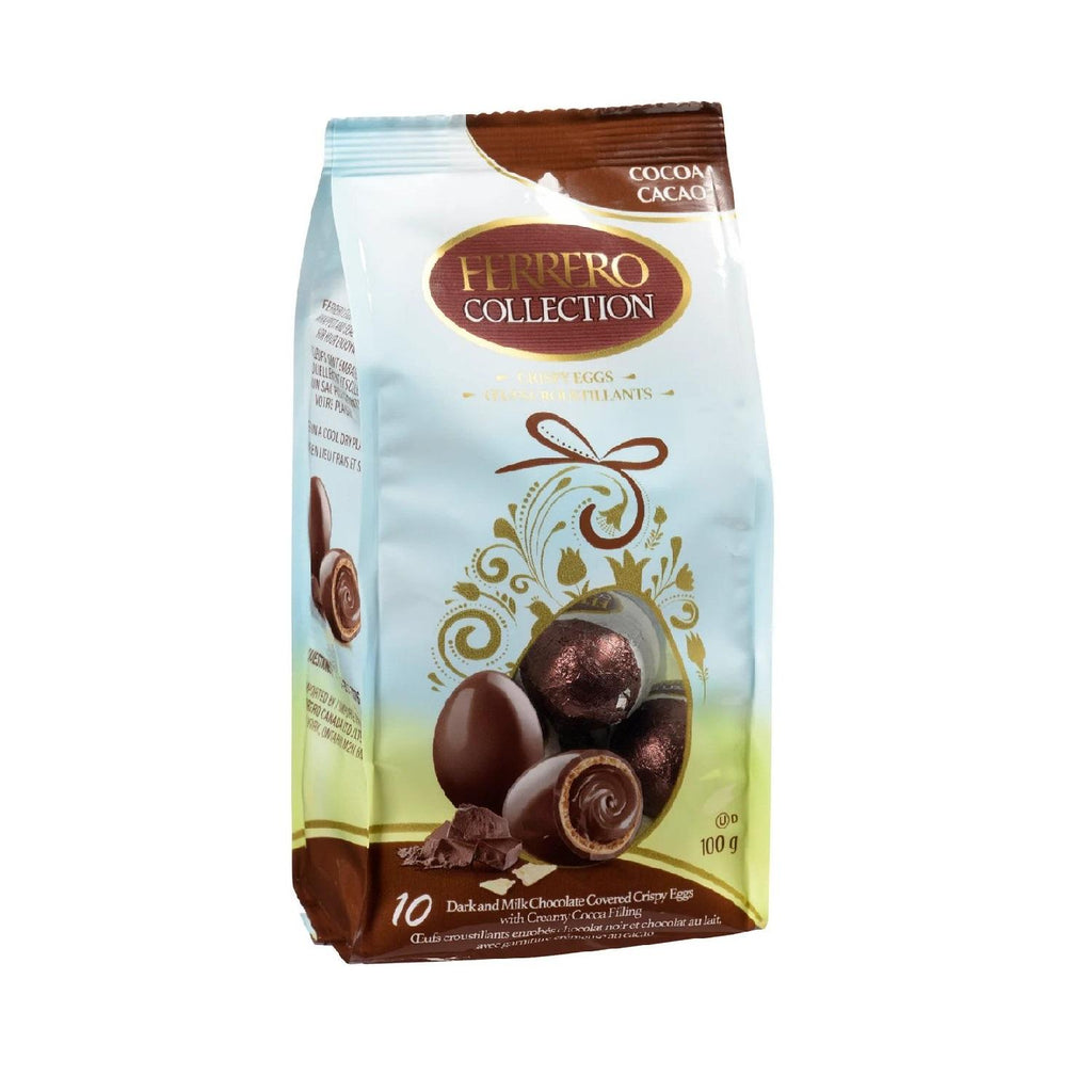 Ferrero Collection Crispy Cocoa Eggs, 10 count, 100g/3.5 oz. Bag {Imported from Canada}