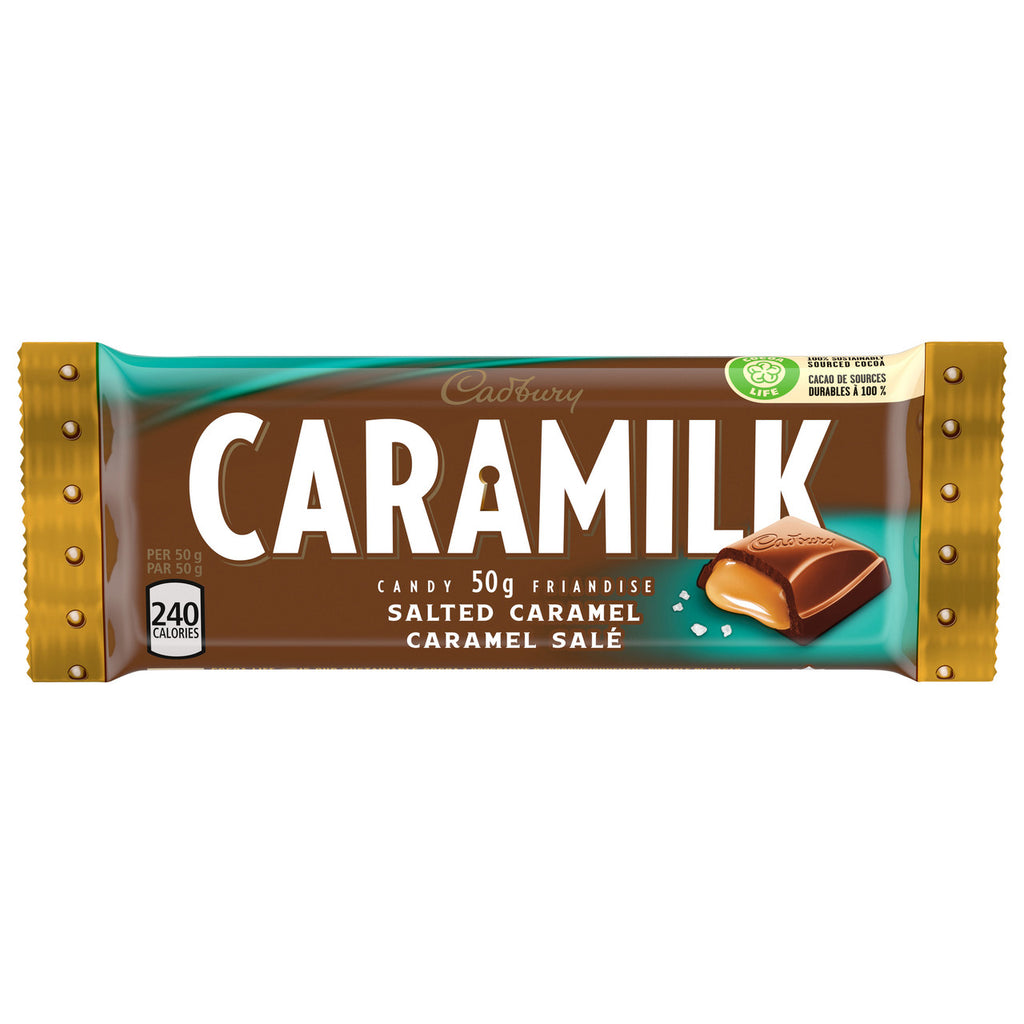 Cadbury Caramilk Salted Caramel Bars, 50g/1.7 oz., 24pk {Imported from Canada}