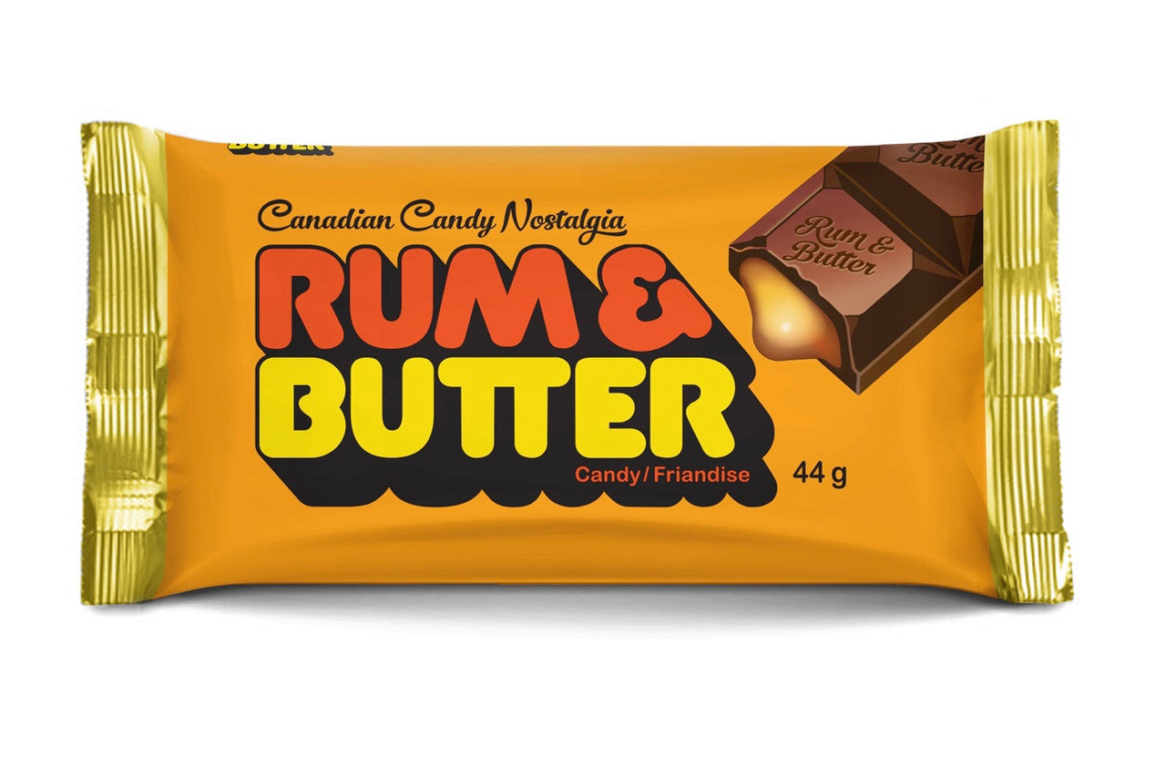 Rum and Butter Bar 24ct, 44g/1.5 oz. each {Imported from Canada}